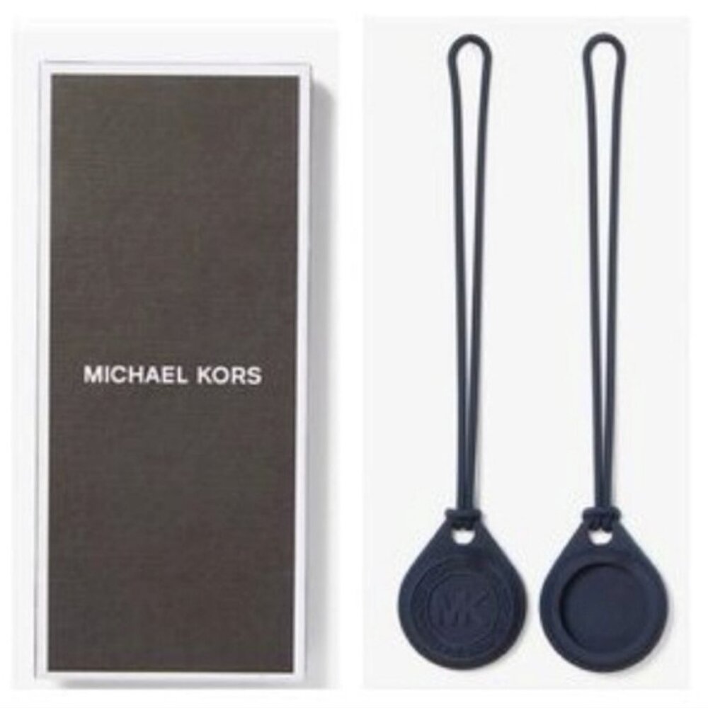 Michael Kors 2 Pack Logo Embossed Apple Air Tag Case - Picture 2 of 3